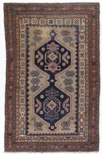 Alfombra persa Malayer Mishan, 180x114 cm, principios del siglo XX